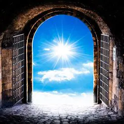 image of going towards the light