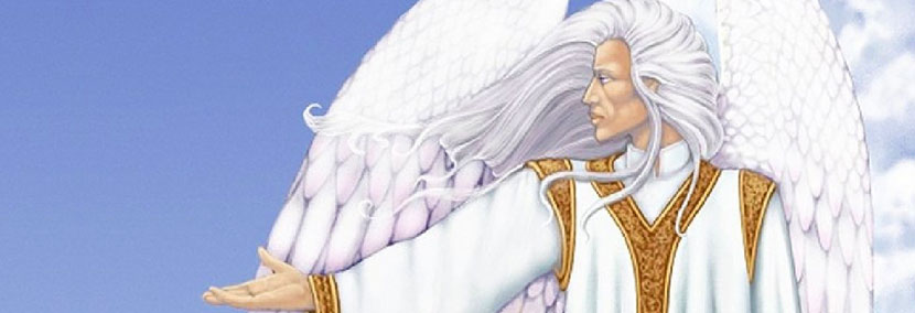 image of archangel michael with blonde hair as seen by Rose Smith