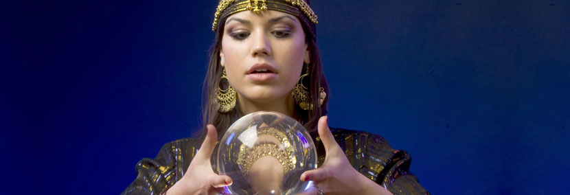 image of psychic with a crystal ball