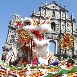image of dragon for chinese new year in macau