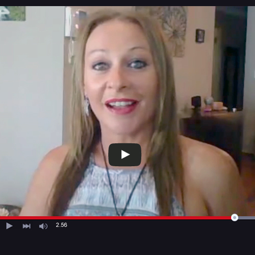 image of Psychic Holly during a Skype video for Absolute Soul Secrets