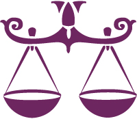 image of the scales representing the starsign libra