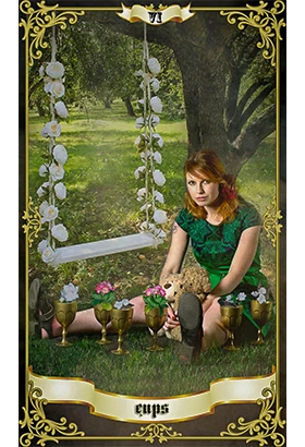 Sagittarius 6 of Cups tarot card representing nostalgia, emotional healing and meaningful connections, highlighting themes of reflection and heart-led growth for Sagittarius in 2026.
