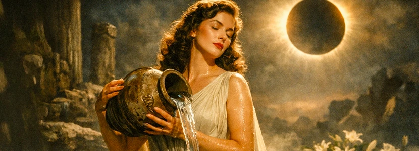 Aquarius Horoscope 2026 hero image featuring a confident woman in a cinematic city setting, symbolising clarity, independence and forward-thinking energy for Aquarius.