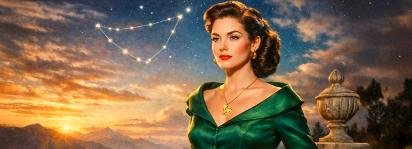 Capricorn horoscope 2026 woman portrayed in a calm, cinematic setting, symbolising ambition, emotional maturity and steady personal growth throughout the year.