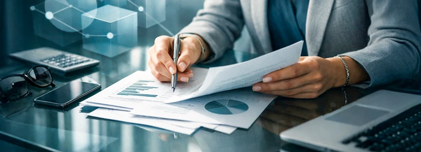 Scorpio financial horoscope 2026 image depicting financial planning and analysis, symbolising money management, stability and future security.