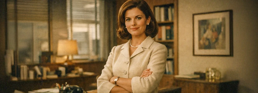 Taurus career horoscope image of a confident woman in a professional setting