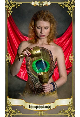 Temperance tarot card symbolising balance, harmony and emotional alignment, reflecting Libra’s key theme of moderation and inner equilibrium for the 2026 horoscope.